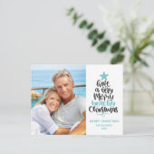 Kerstmis Feestdagenkaart (Staand voorkant)