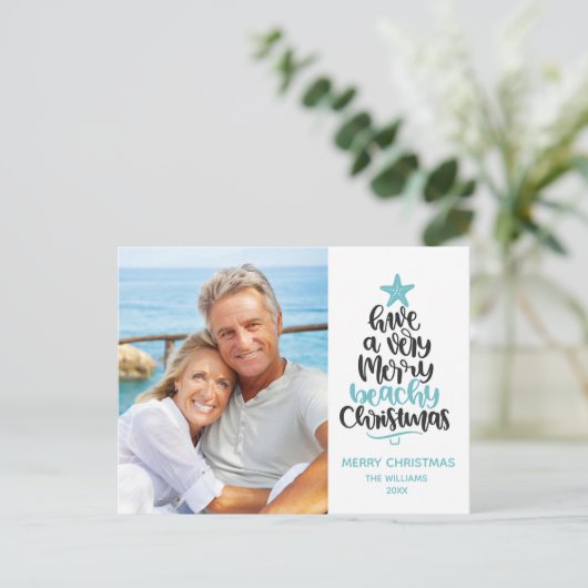 Kerstmis Feestdagenkaart (Staand voorkant)