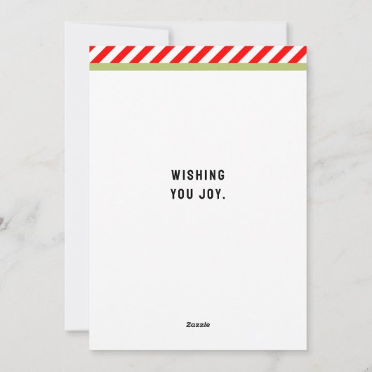 Kerstmis Feestdagenkaart (Achterkant)