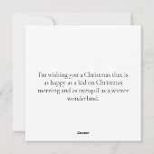 Kerstmis! Feestdagenkaart (Achterkant)