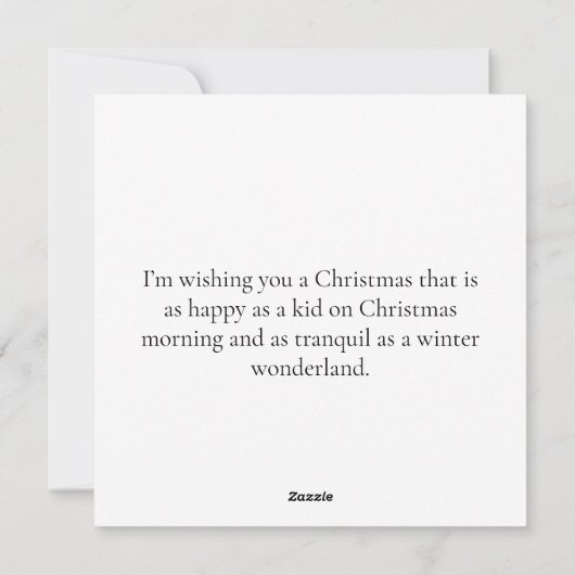 Kerstmis! Feestdagenkaart (Achterkant)