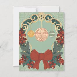 Kerstmis Feestdagenkaart