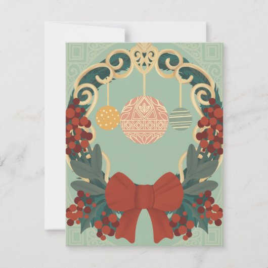 Kerstmis Feestdagenkaart (Voorkant)