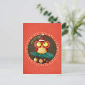 Kerstmis Feestdagenkaart (Staand voorkant)