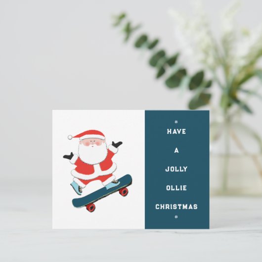 Kerstmis Feestdagenkaart (Staand voorkant)