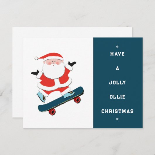 Kerstmis Feestdagenkaart (Voorkant / Achterkant)