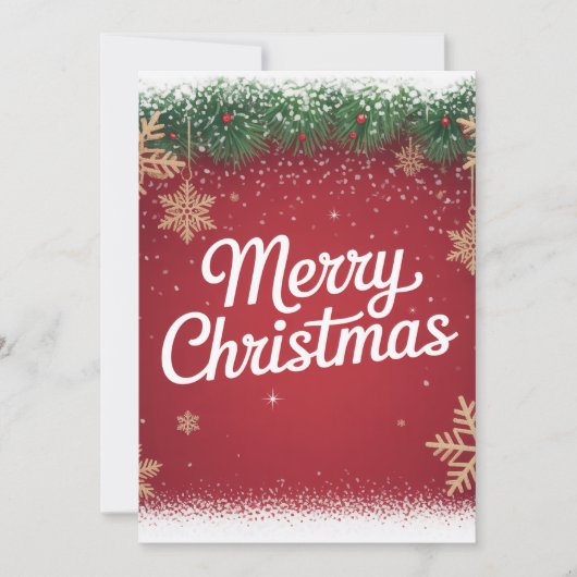 Kerstmis Feestdagenkaart (Voorkant)