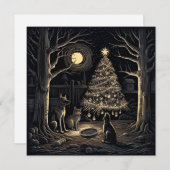 Kerstmis Feestdagenkaart (Voorkant / Achterkant)