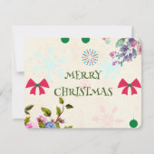 Kerstmis Feestdagenkaart (Voorkant)