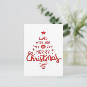 Kerstmis Feestdagenkaart (Staand voorkant)
