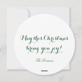 Kerstmis Feestdagenkaart (Achterkant)