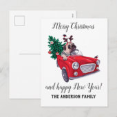 Kerstmis Feestdagenkaart (Voorkant / Achterkant)