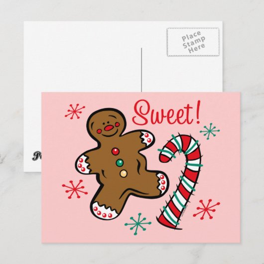 Kerstmis Feestdagenkaart (Voorkant / Achterkant)