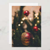 Kerstmis Feestdagenkaart (Voorkant / Achterkant)