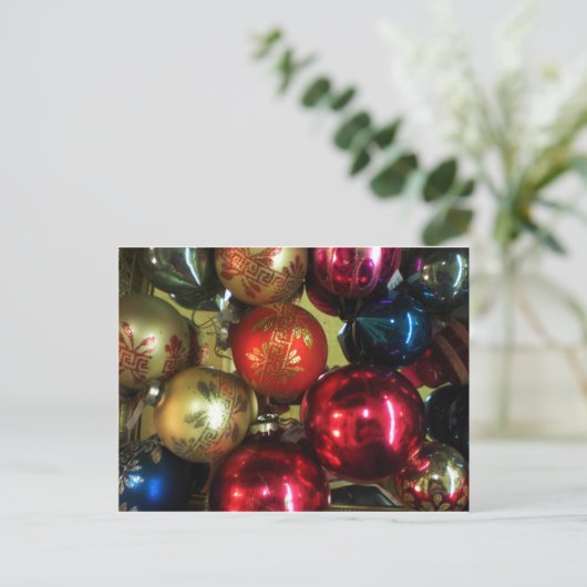 Kerstmis Feestdagenkaart (Staand voorkant)