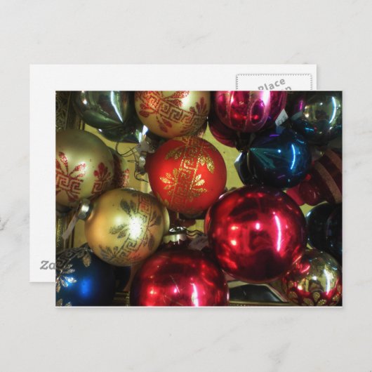 Kerstmis Feestdagenkaart (Voorkant / Achterkant)