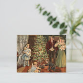 Kerstmis Feestdagenkaart (Staand voorkant)