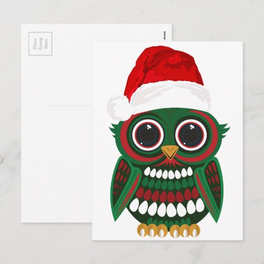 Kerstmis Feestdagenkaart (Voorkant / Achterkant)