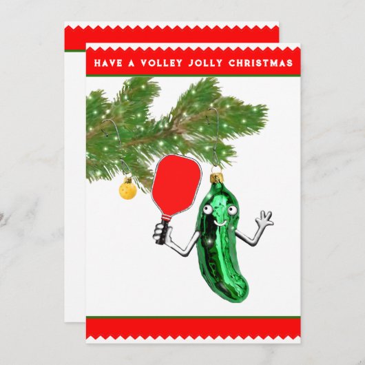 Kerstmis Feestdagenkaart (Voorkant / Achterkant)