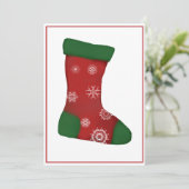 Kerstmis Feestdagenkaart (Staand voorkant)