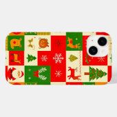 Kerstmis feestelijk patroon Case-Mate iPhone case (Achterkant (horizontaal))