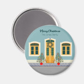 Kerstmis feestelijk Portugees huis Magneet (Voorkant / Achterkant)