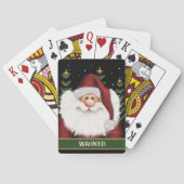 Kerstmis feestelijke aangepaste naam Inspirivity Pokerkaarten (Achterkant)