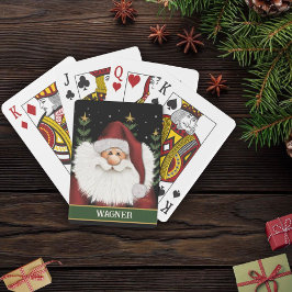 Kerstmis feestelijke aangepaste naam Inspirivity Pokerkaarten