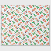 Kerstmis, feestelijke Feestdagen Cadeaupapier (Vlak)