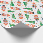 Kerstmis, feestelijke Feestdagen Cadeaupapier (Hoek)