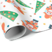 Kerstmis, feestelijke Feestdagen Cadeaupapier (Rol Hoek)