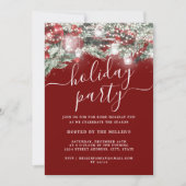 Kerstmis Feestelijke Foliage Lights Vakantie Kaart (Voorkant)