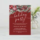 Kerstmis feestelijke gebladerte vakantie kaart (Staand voorkant)