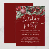 Kerstmis feestelijke gebladerte vakantie kaart (Voorkant / Achterkant)