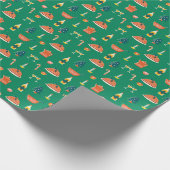 Kerstmis feestelijke tafel, patroon. cadeaupapier (Hoek)