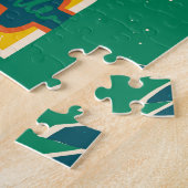 Kerstmis feestelijke tafel,  patroon. legpuzzel (Zijkant)