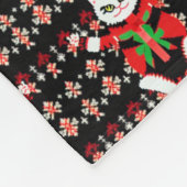 Kerstmis feestvieren fleece deken (Hoek)