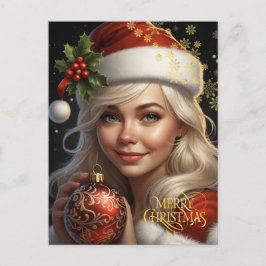 Kerstmis. Felicitaties.  Briefkaart