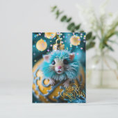 Kerstmis. Felicitaties.  Briefkaart (Staand voorkant)