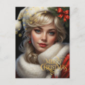 Kerstmis. Felicitaties. Briefkaart (Voorkant)