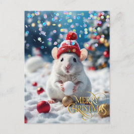 Kerstmis. Felicitaties.  Briefkaart