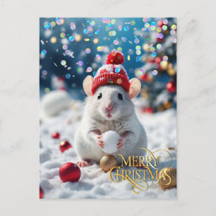 Kerstmis. Felicitaties.  Briefkaart