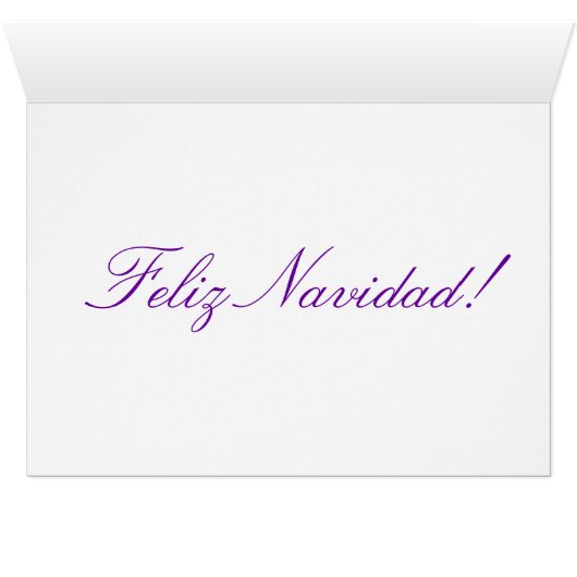 Kerstmis Feliz Navidad Blue Star II (Binenzijde Horizontaal (Onderkant))