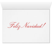 Kerstmis Feliz Navidad Blue Star III (Binenzijde Horizontaal (Onderkant))