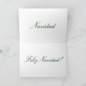 Kerstmis Feliz Navidad I Feestdagen Kaart (Binnen)