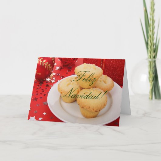 Kerstmis Feliz Navidad I Feestdagen Kaart (Voorkant)