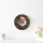 Kerstmis Festieve Cartoon Kerstman Ronde Klok (Huis)