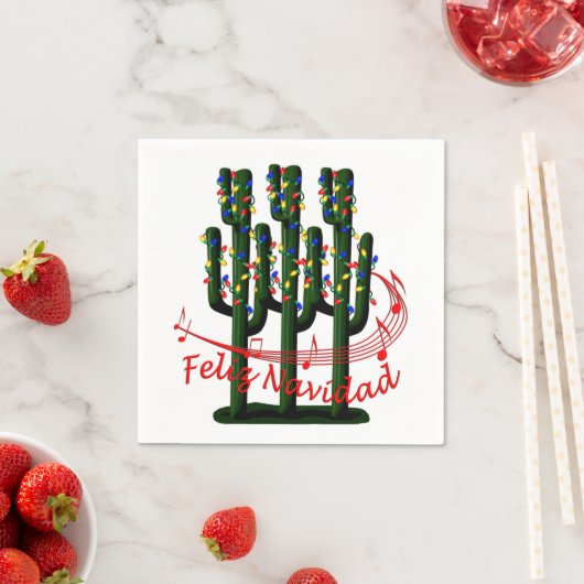 Kerstmis Fiesta Feliz Navida Party Cocktail Servet (Insitu)