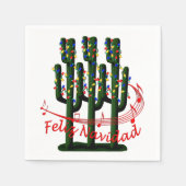 Kerstmis Fiesta Feliz Navida Party Cocktail Servet (Voorkant)