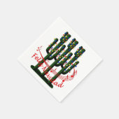 Kerstmis Fiesta Feliz Navida Party Cocktail Servet (Hoek)